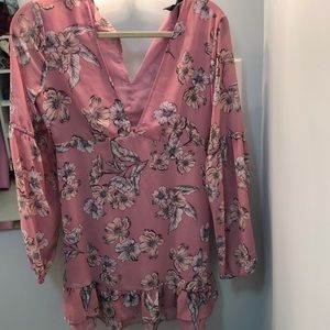 Forever 21 Pink flower dress